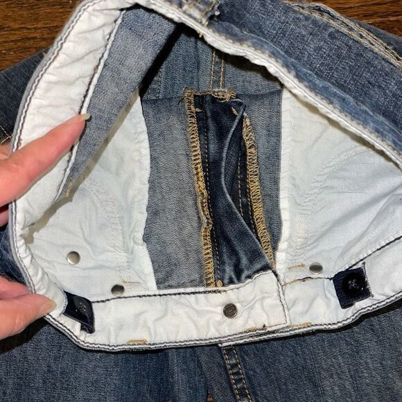 Lands' End Boys Youth Baumwolle Comfort Relaxed Fit Straight Leg Jeans Blue Size - Picture 4 of 6